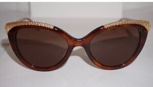 Boucheron BC0116S 003 Women’s Cat Eye Tortoise Brown Sunglasses 53-19 140
